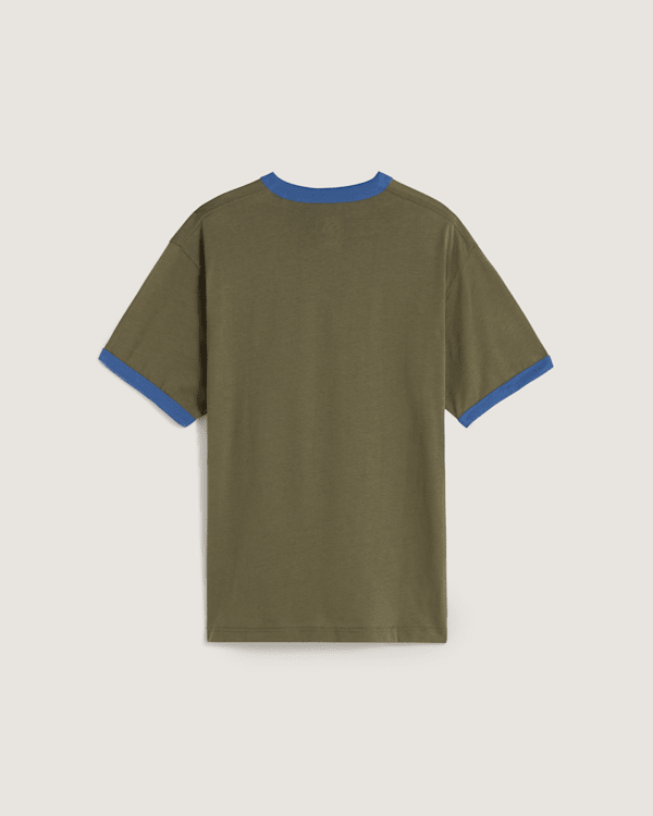 Vans – CENTER CHEST RINGER T-Shirt, Man, Green, Size: L