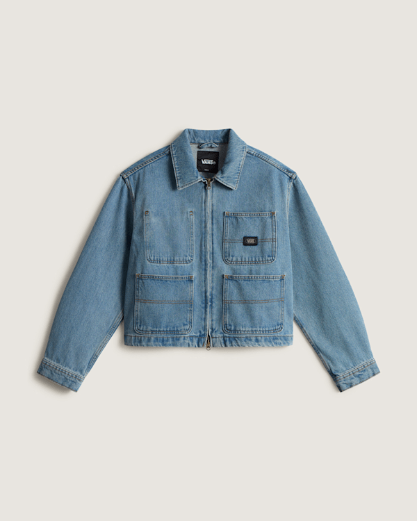 Vans - Chaqueta Emily Boxy Work Wear, Mujer, Azul, Talla: XS