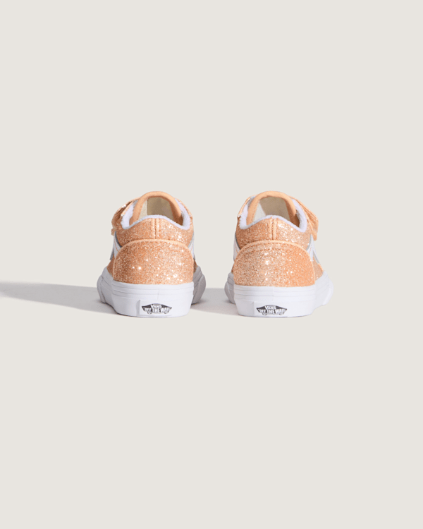 Vans - Toddler Old Skool V Shoes (1-4 Years), Orange, Size: 21 (obrázek 4)