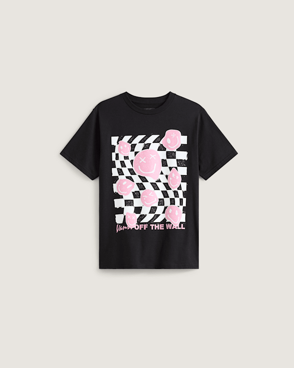 Vans - Camiseta Twisted Joy de niños (8-14 años), Negro, Talla: XL