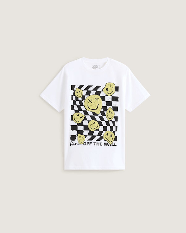 Vans - Camiseta Twisted Joy de niños (8-14 años), Blanco, Talla: XL