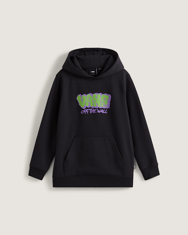 Vans - Kids By Vans Graff Pullover Hoodie (8-14 Years), Black, Size: M