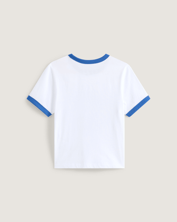 Vans – Puppy Ringer T-Shirt, Woman, White, Size: L