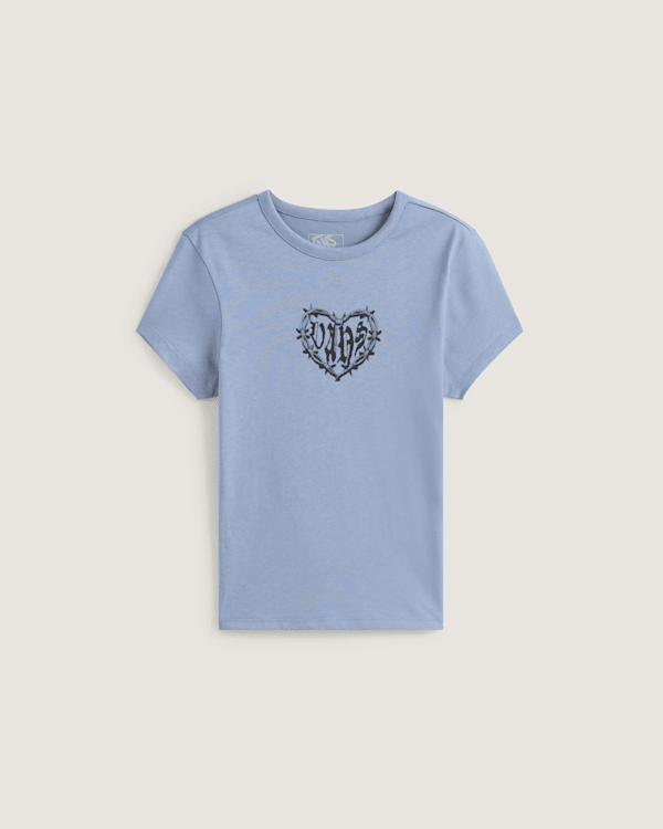 Vans - Barbed Heart T-Shirt, Woman, Grey, Size: L