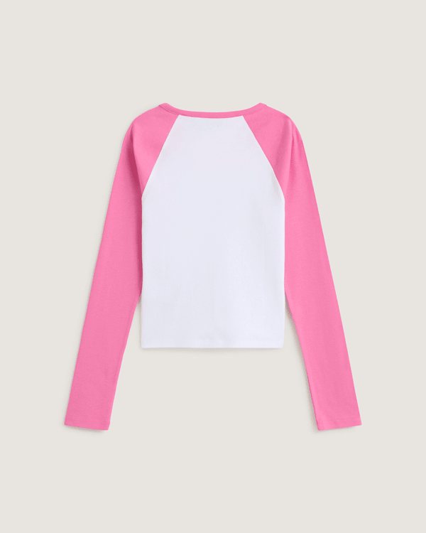 Vans – Y2K Star Raglan Long Sleeve T-Shirt, Woman, Pink, Size: XL