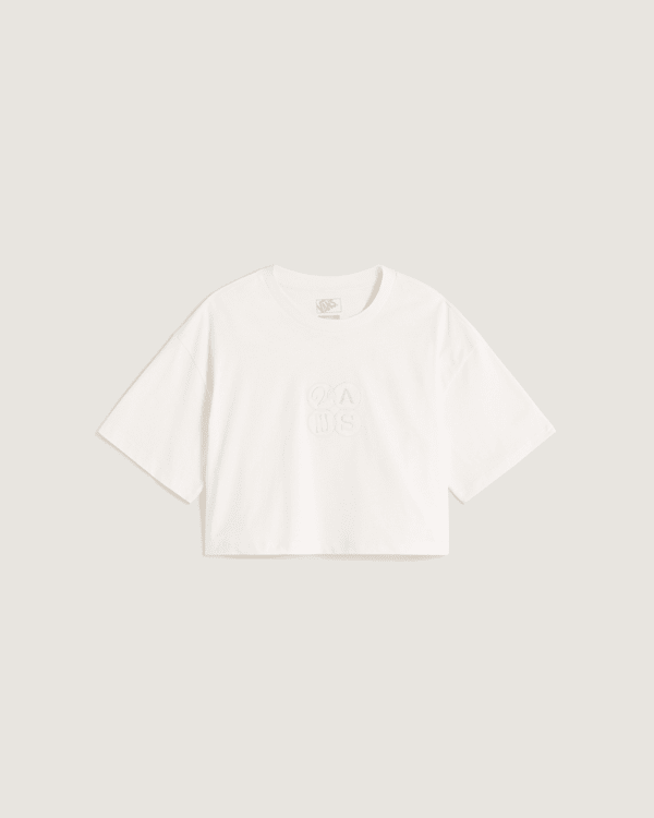 Vans - Ellipse Relax Crop T-Shirt, Woman, White, Size: L