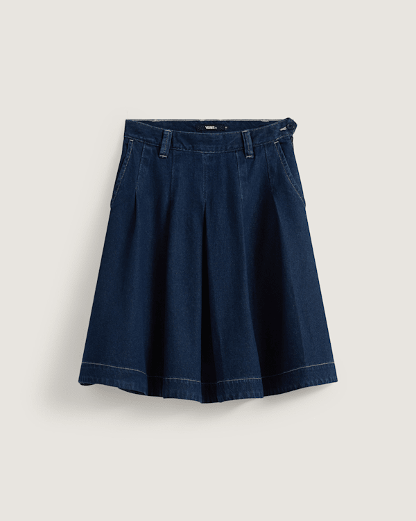 Vans - Authentic Chino Denim Skirt, Woman, Blue, Size: 22