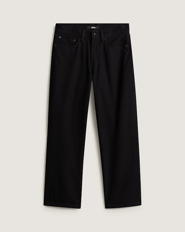 Vans - Check-5 Hose mit geradem Bein und mittlerer Leibhöhe, Damen, Schwarz, Größe: 22