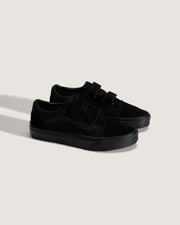 Vans – Youth Old Skool Hook And Loop Shoes (8-14+ years), Black, Size: 34.5