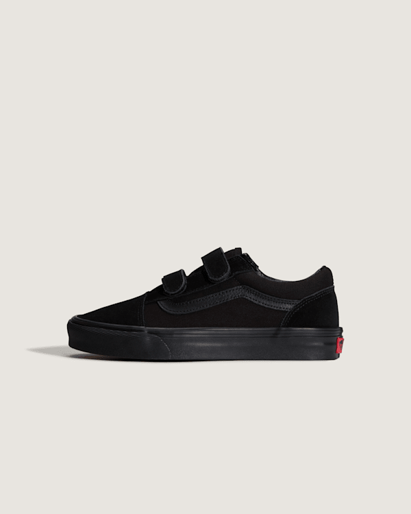 Vans - Jugendliche Old Skool Schuhe mit Klettverschluss (8-14  Jahre), Schwarz, Größe: 36.5