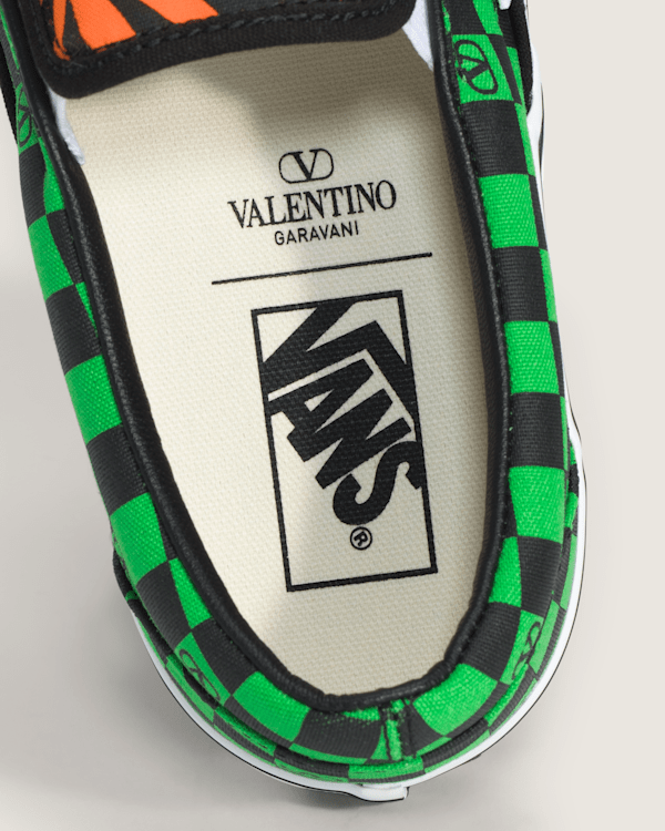 Vans - Valentino Garavani and Vans Classic Slip-On, Man, Green, Size: 38 (obrázek 5)