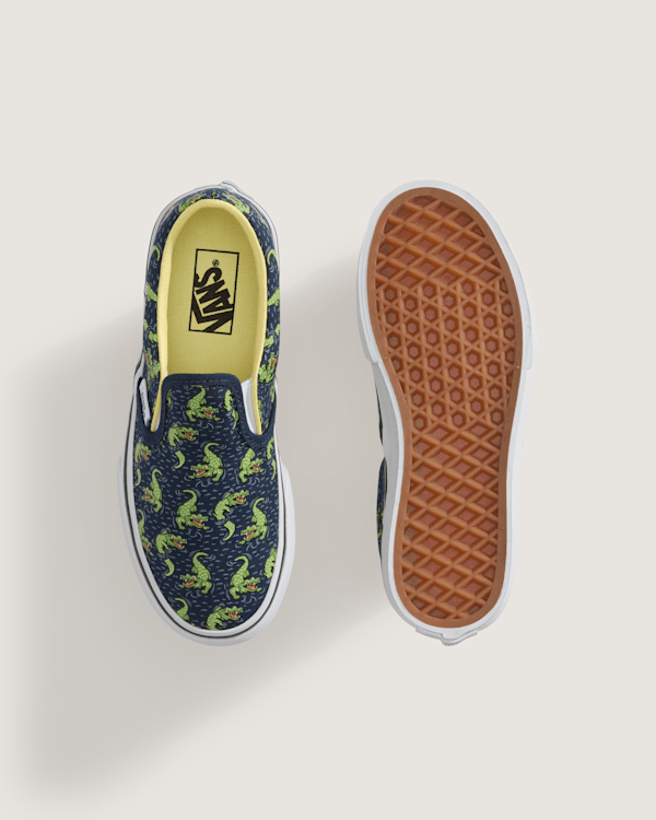 Vans - Kids Classic Slip-On Shoes (4-8 Years), Blue, Size: 33 (obrázek 3)