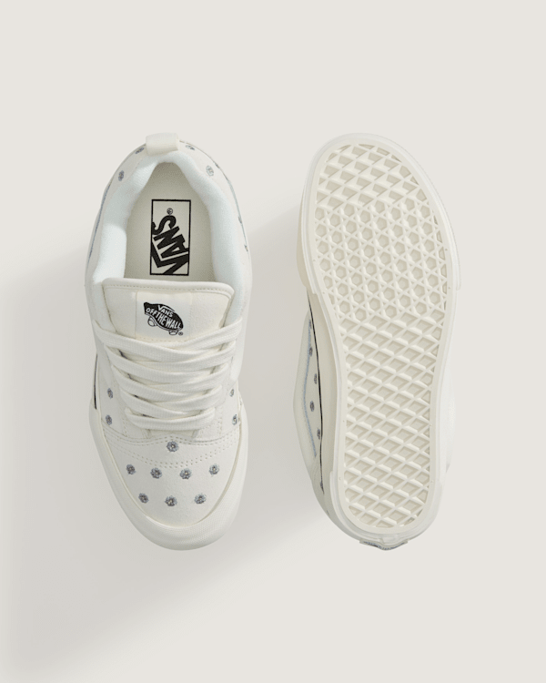 Vans - Knu Skool Shoes, Man, White, Size: 34.5 (obrázek 3)