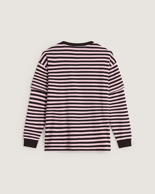 Vans – Twofer Long Sleeve T-Shirt, Woman, Pink, Size: XS