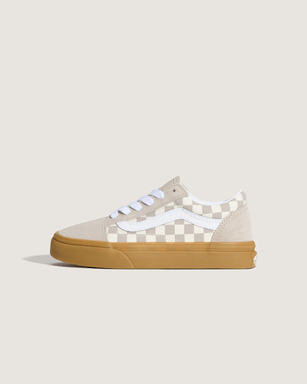 Vans - Zapatillas Old Skool de niños pequeños (4-8 años), Beis, Talla: 27.5