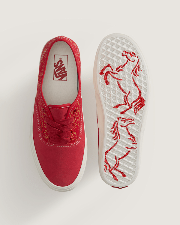 Vans - Authentic Year of the Horse Shoes, Man, Red, Size: 36 (obrázek 4)