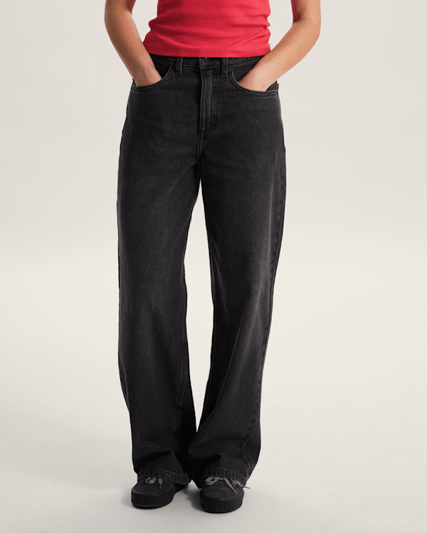 Vans - Sirelle 5 Pocket Puddle Trousers, Woman, Black, Size: 26 (obrázek 3)