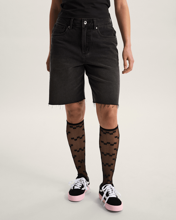 Vans - Sirelle Cut-Off Shorts, Woman, Black, Size: 23 (obrázek 3)