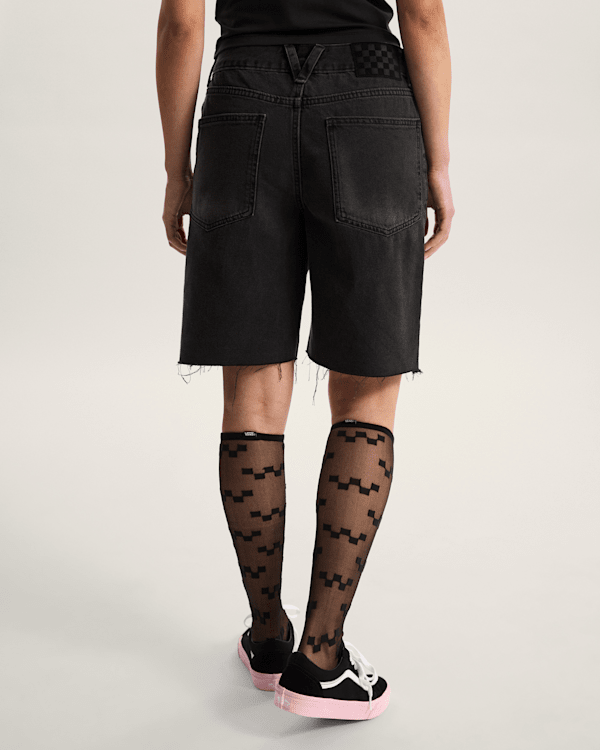 Vans - Sirelle Cut-Off Shorts, Woman, Black, Size: 23 (obrázek 4)