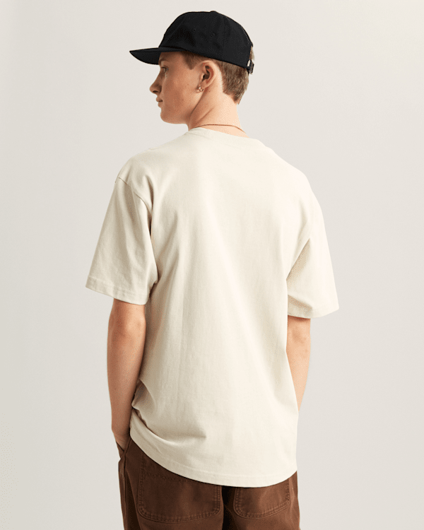 Vans - Left Chest II Logo T-Shirt, Man, Beige, Size: S (obrázek 4)
