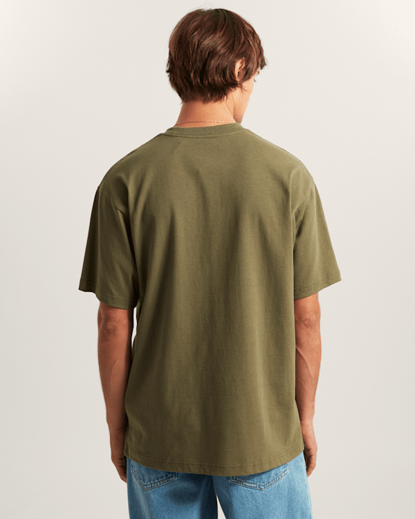 Vans - LEFT CHEST II LOOSE T-Shirt, Man, Green, Size: L (obrázek 4)
