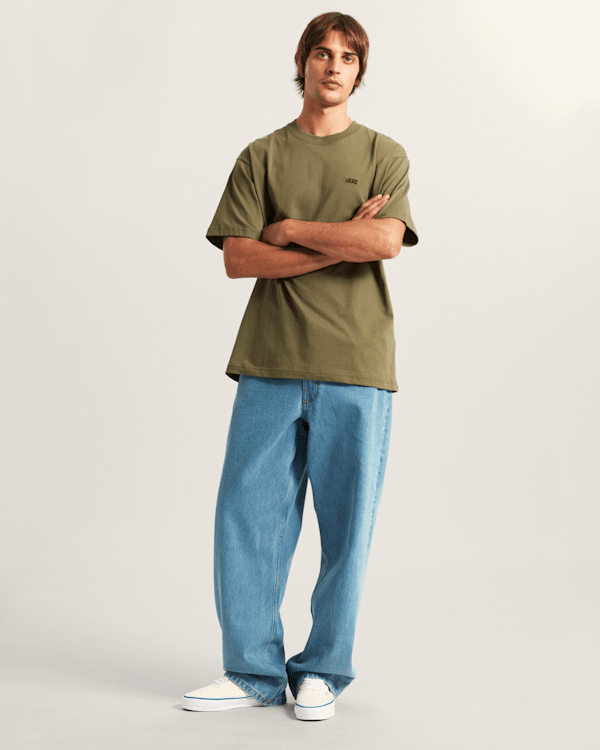 Vans - LEFT CHEST II LOOSE T-Shirt, Man, Green, Size: L (obrázek 5)