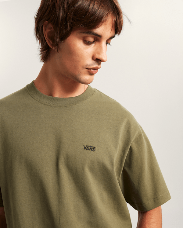Vans - LEFT CHEST II LOOSE T-Shirt, Man, Green, Size: L (obrázek 6)