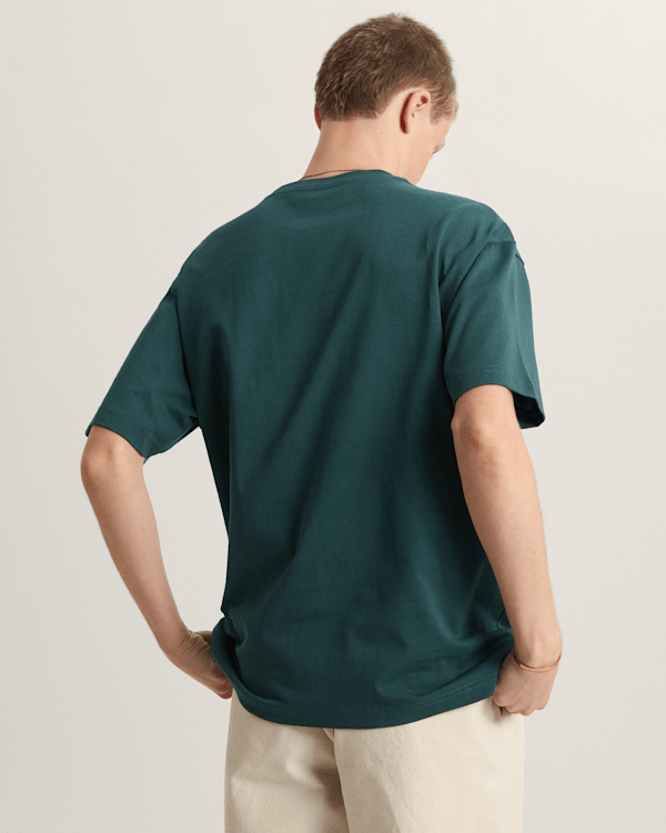Vans - LEFT CHEST II LOOSE T-Shirt, Man, Green, Size: M (obrázek 4)