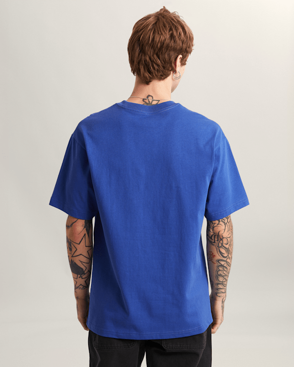 Vans - LEFT CHEST II LOOSE T-Shirt, Man, Blue, Size: XL (obrázek 4)