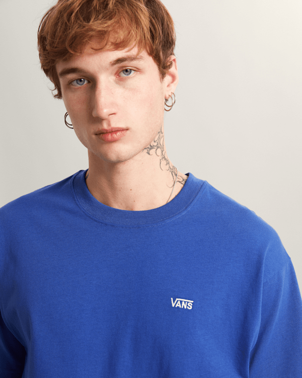 Vans - LEFT CHEST II LOOSE T-Shirt, Man, Blue, Size: XL (obrázek 6)