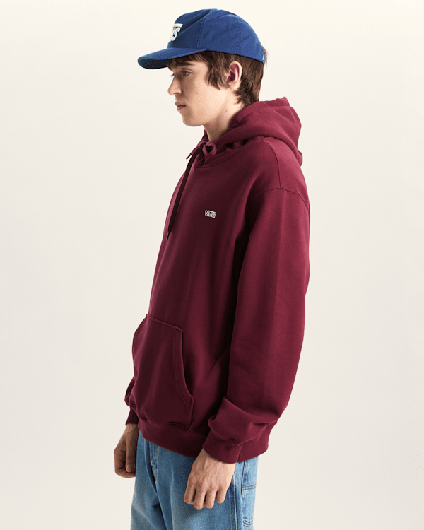 Vans - Left Chest II Logo Pullover Hoodie, Man, Burgundy, Size: L (obrázek 5)