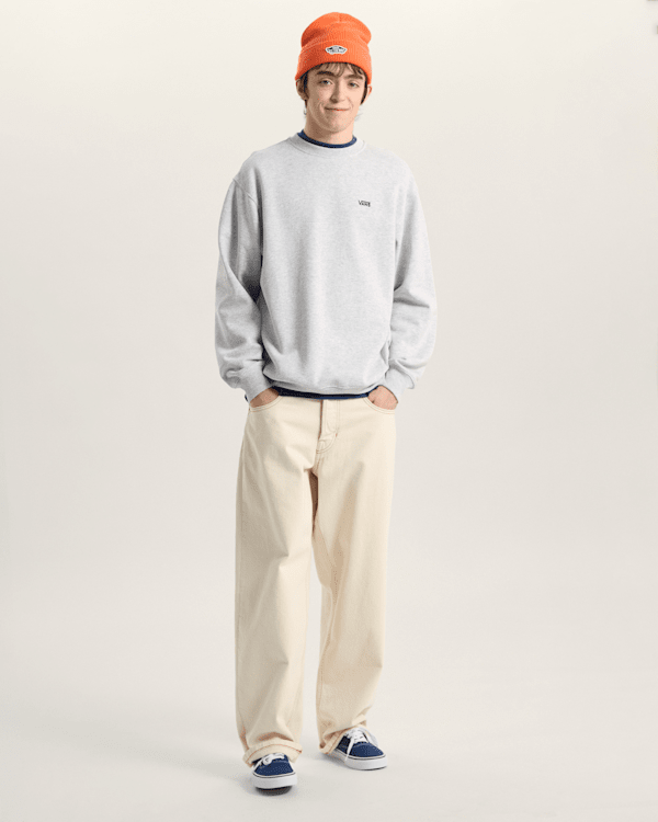 Vans - Left Chest II Logo Sweatshirt, Man, Grey, Size: L (obrázek 6)