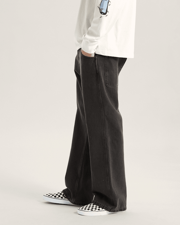 Vans - Skate Loose Bootcut Denim Trousers, Man, Black, Size: 38 (obrázek 5)