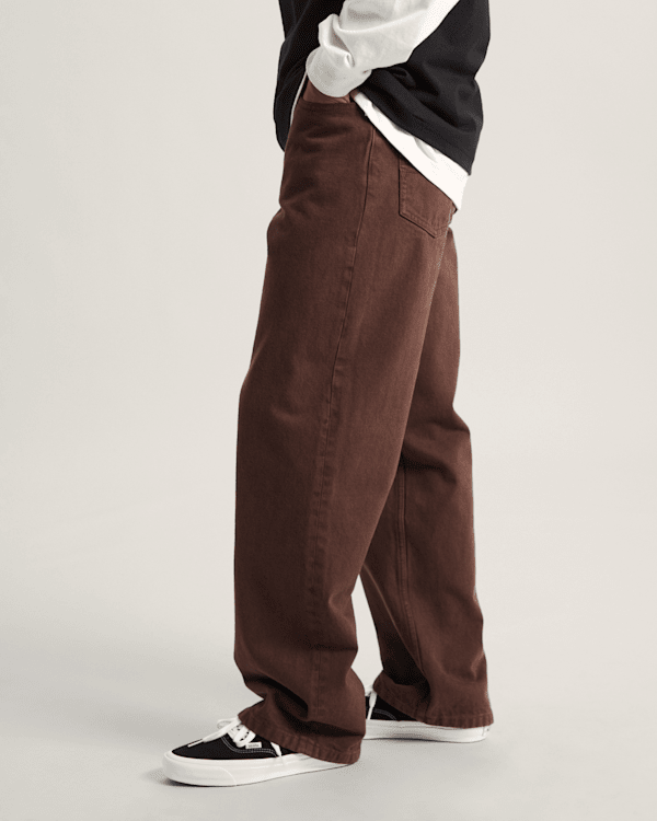 Vans - Check-5 Loose Denim Trousers, Man, Brown, Size: 31 (obrázek 5)