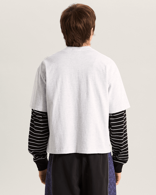 Vans - Smoke Skull Short SS Tee ASH HEATHER, Man, Grey, Size: XS (obrázek 4)