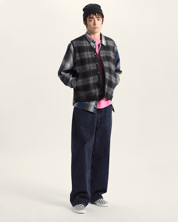 Vans - Plaid Homecoming Vest Asphalt, Man, Grey, Size: XXL (obrázek 5)