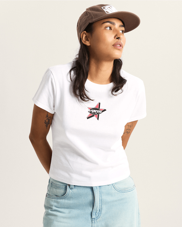 Vans - Starmarked Baby T-Shirt, Woman, White, Size: M (obrázek 3)