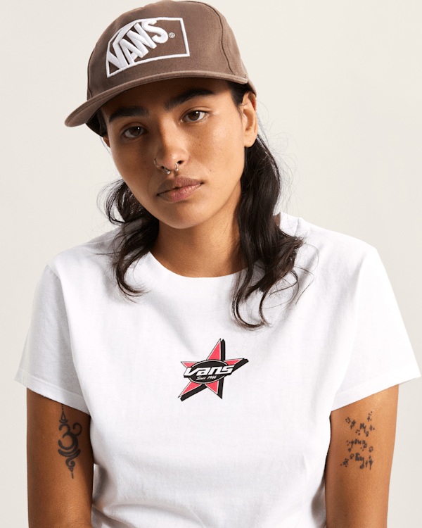 Vans - Starmarked Baby T-Shirt, Woman, White, Size: M (obrázek 6)