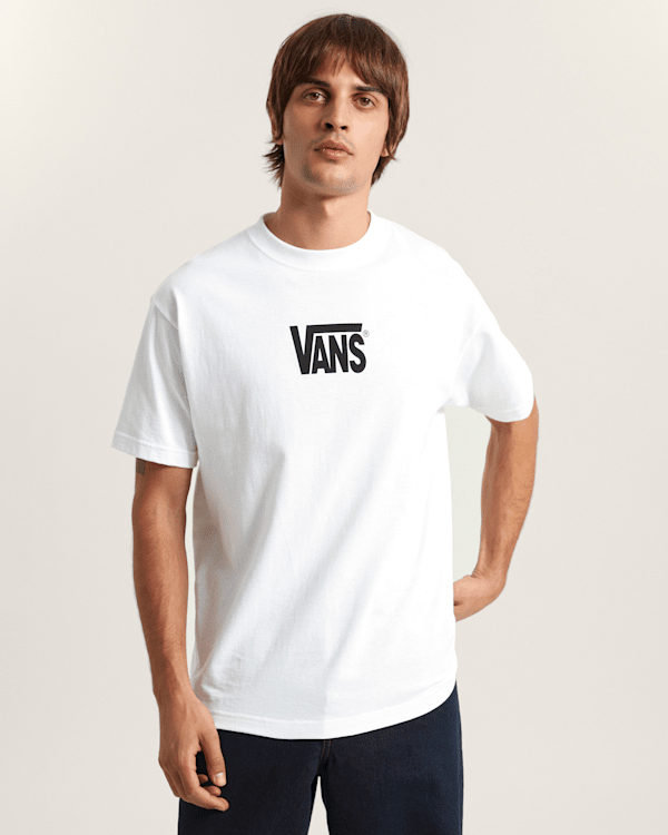 Vans - Stretch Logo T-Shirt, Man, White, Size: S (obrázek 3)