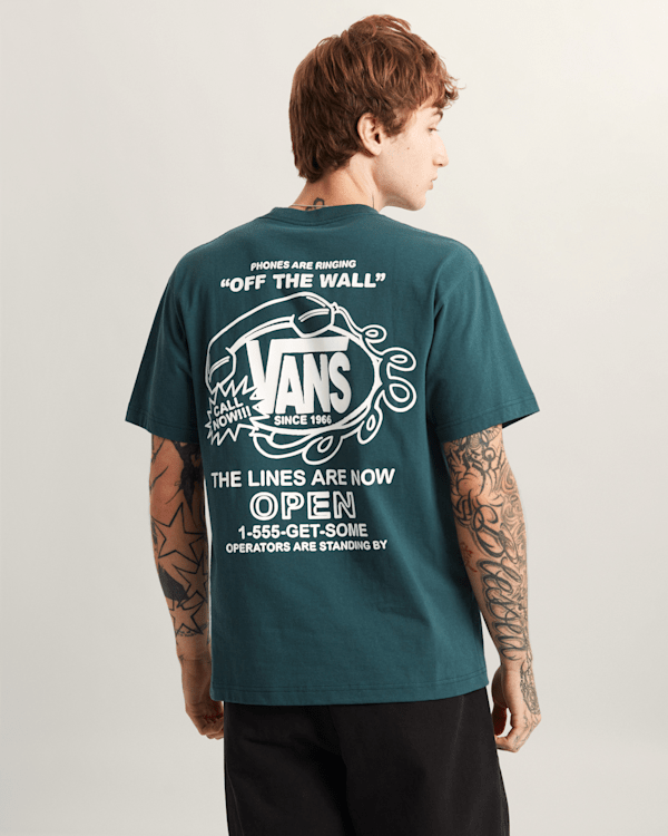 Vans - Hot Lines T-Shirt, Man, Green, Size: XS (obrázek 4)