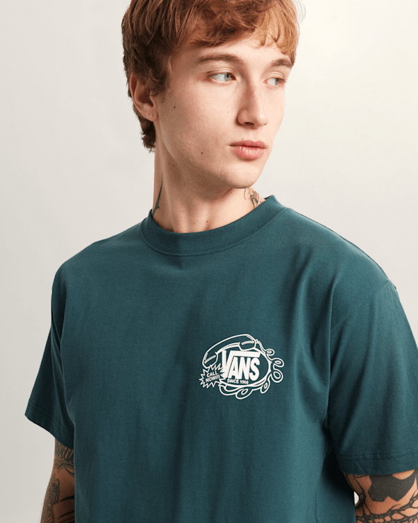 Vans - Hot Lines T-Shirt, Man, Green, Size: XS (obrázek 6)