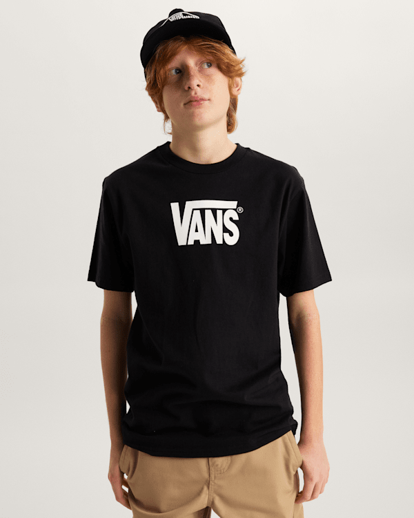 Vans - Kids Stretch Logo T-Shirt (8-14 Years), Black, Size: M (obrázek 3)