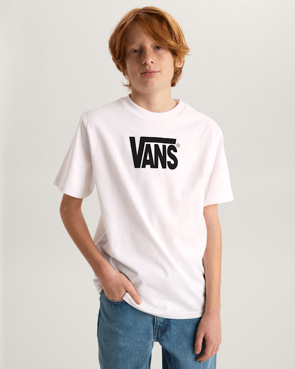 Vans - Kids Stretch Logo T-Shirt (8-14 Years), White, Size: M (obrázek 3)