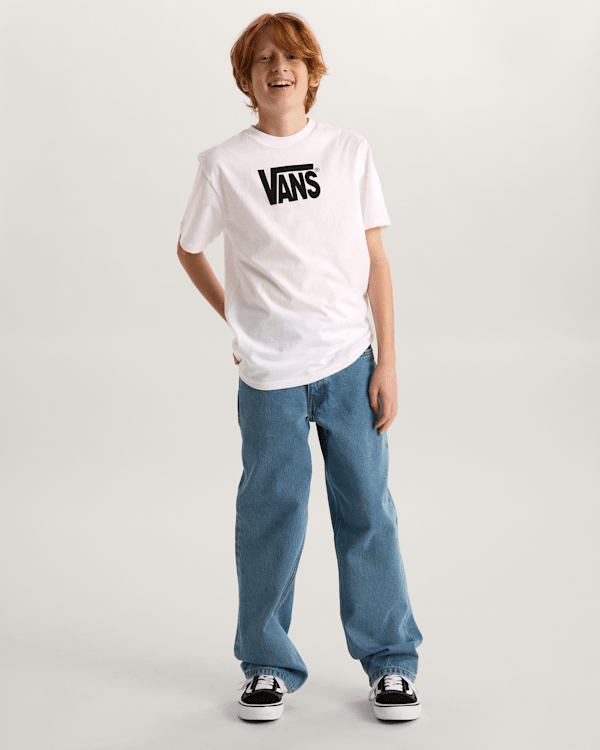 Vans - Kids Stretch Logo T-Shirt (8-14 Years), White, Size: M (obrázek 5)