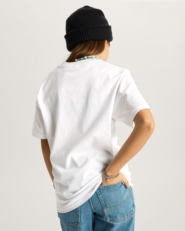 Vans - Kids Stretch Logo T-Shirt (8-14 Years), White, Size: M (obrázek 7)