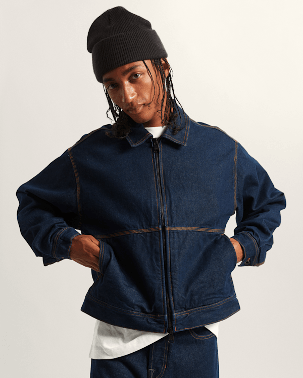 Vans - Premium Denim Station Jacket, Man, Blue, Size: XL (obrázek 3)