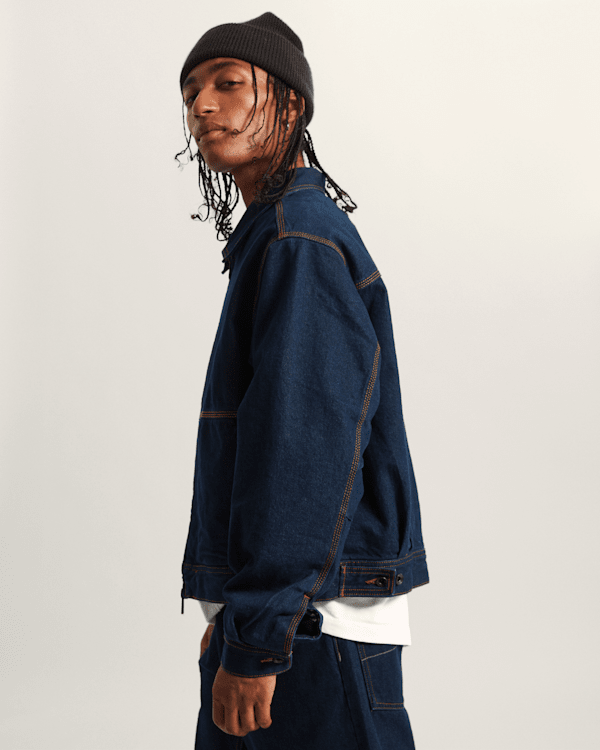 Vans - Premium Denim Station Jacket, Man, Blue, Size: XL (obrázek 5)