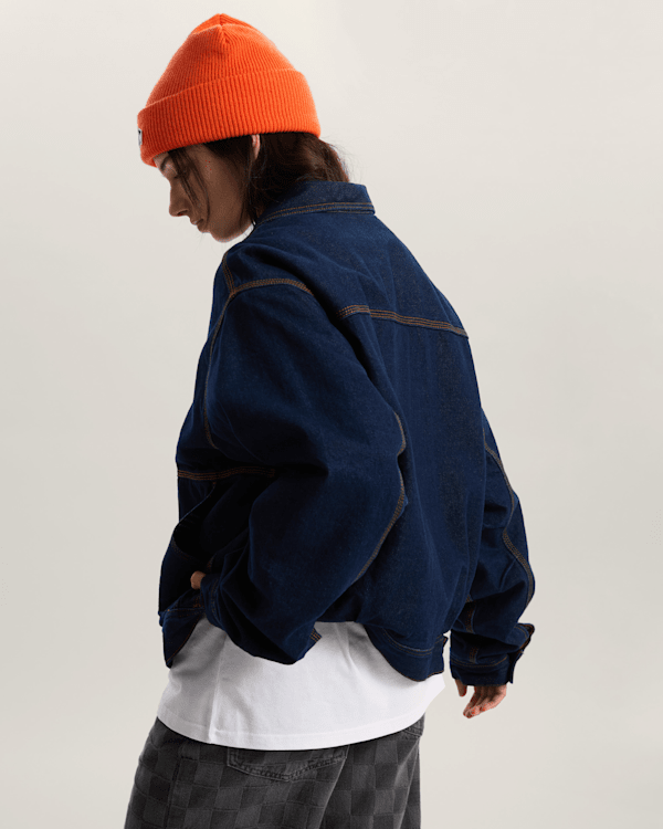 Vans - Premium Denim Station Jacket, Man, Blue, Size: XL (obrázek 8)