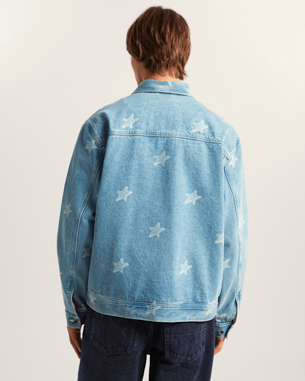 Vans - Pomona Denim Station Jacket STONEWASH/BLUE, Man, Blue, Size: XL (obrázek 4)