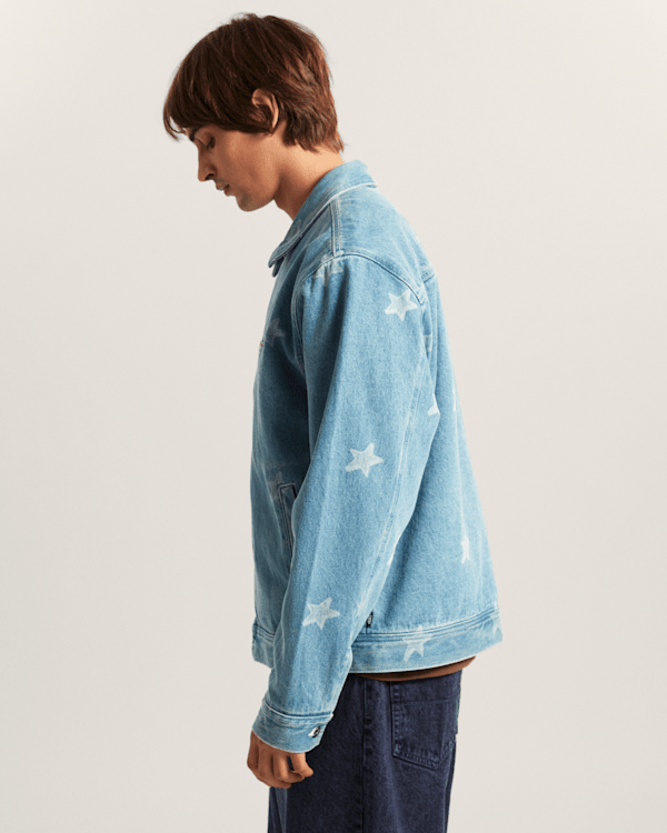 Vans - Pomona Denim Station Jacket STONEWASH/BLUE, Man, Blue, Size: XL (obrázek 5)